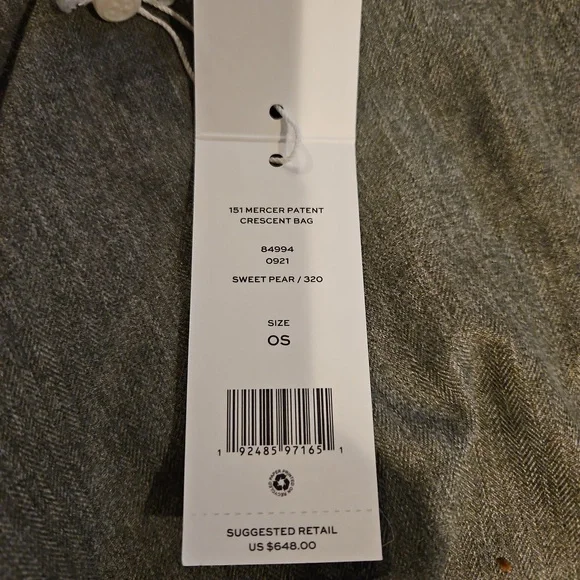 Tory Burch Mercer Patent Crescent Bag in 🍐 - Picture 10 of 10